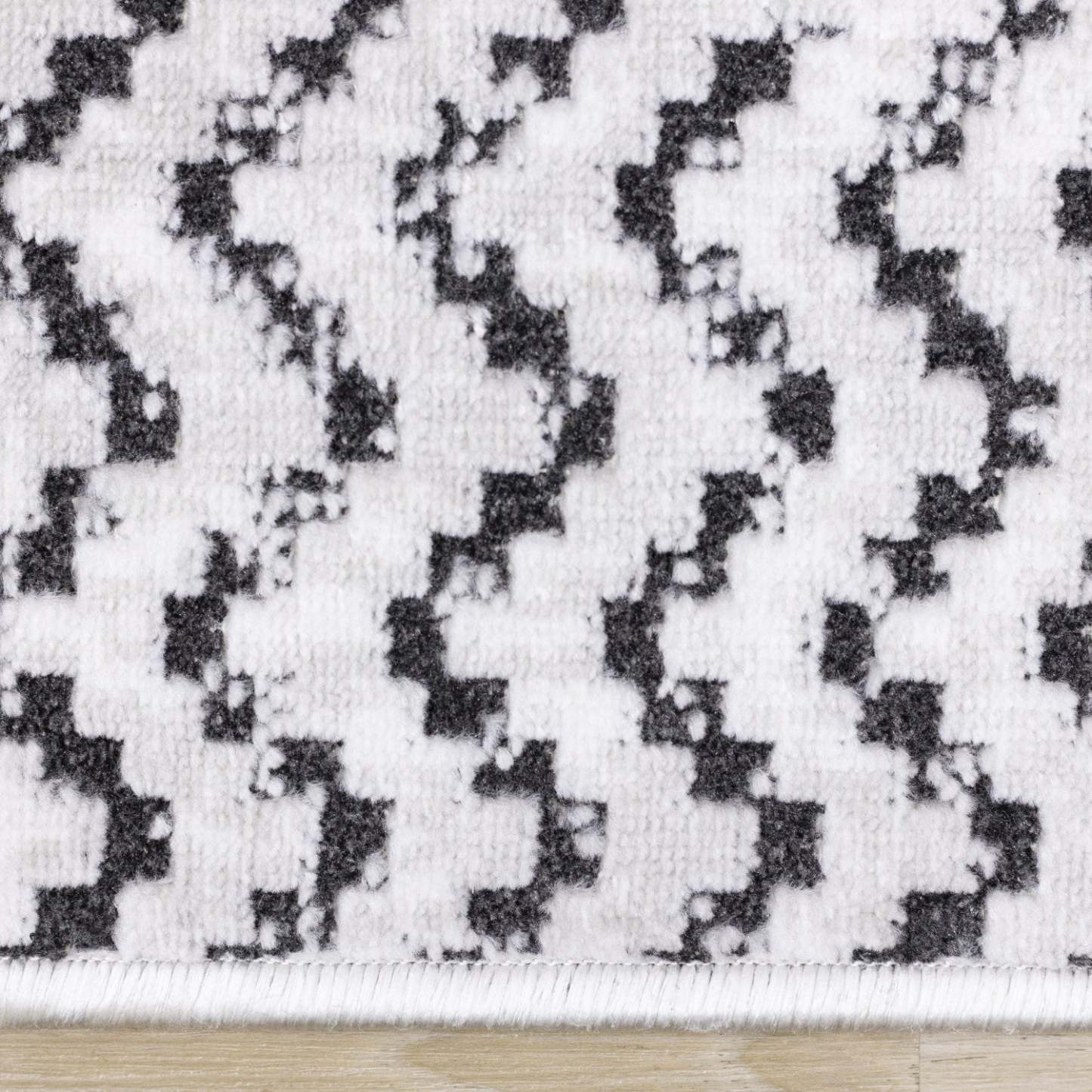 Carpette à motif de chevron lavable à la machine - 7 pi 10 po x 10 pi 6 po