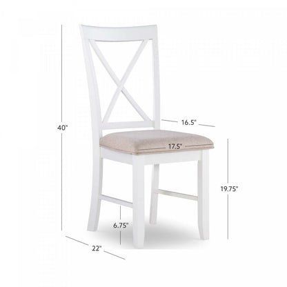 Jane Fabric Brown Dining Chair - Ensemble de 2|Chaise de salle à manger Jane en tissu brun - ensemble de 2