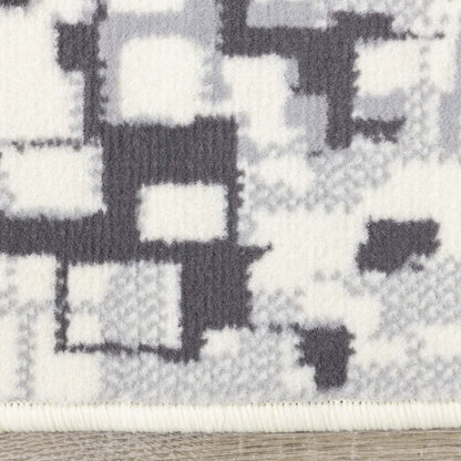 Tapis pixelisée Florence pour l'intérieur - 4 pi 7 po x 6 pi 7 po