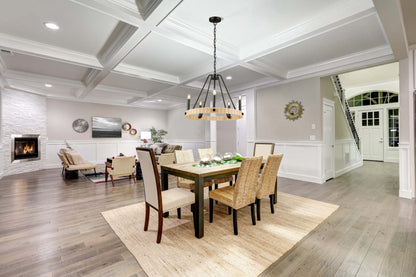 Perris Lustre noir à 5 lumières | Lustre Perris noir à 5 ampoules | D06H8SD8