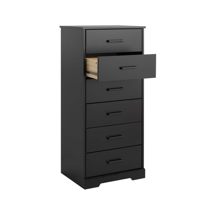 Prepac Rustic Ridge 23.75 6-Drawer Chest - Black|Commode verticale Rustic Ridge de Prepac de 23,75 po à 6 tiroirs - noire