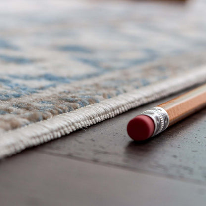 Tapis Shi Vin Bleu 3x5|Carpette Shi bleu rétro 3 x 5|D80GEFIG