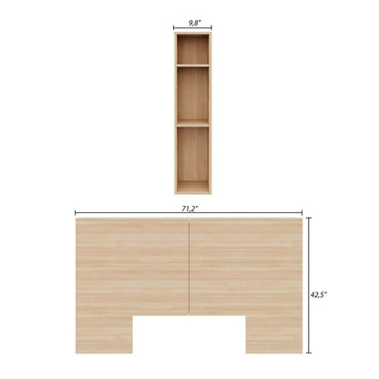 Nordika Marconi Queen Headboard - Chêne blond naturel|Tête de lit Marconi Nordika - chêne blond naturel