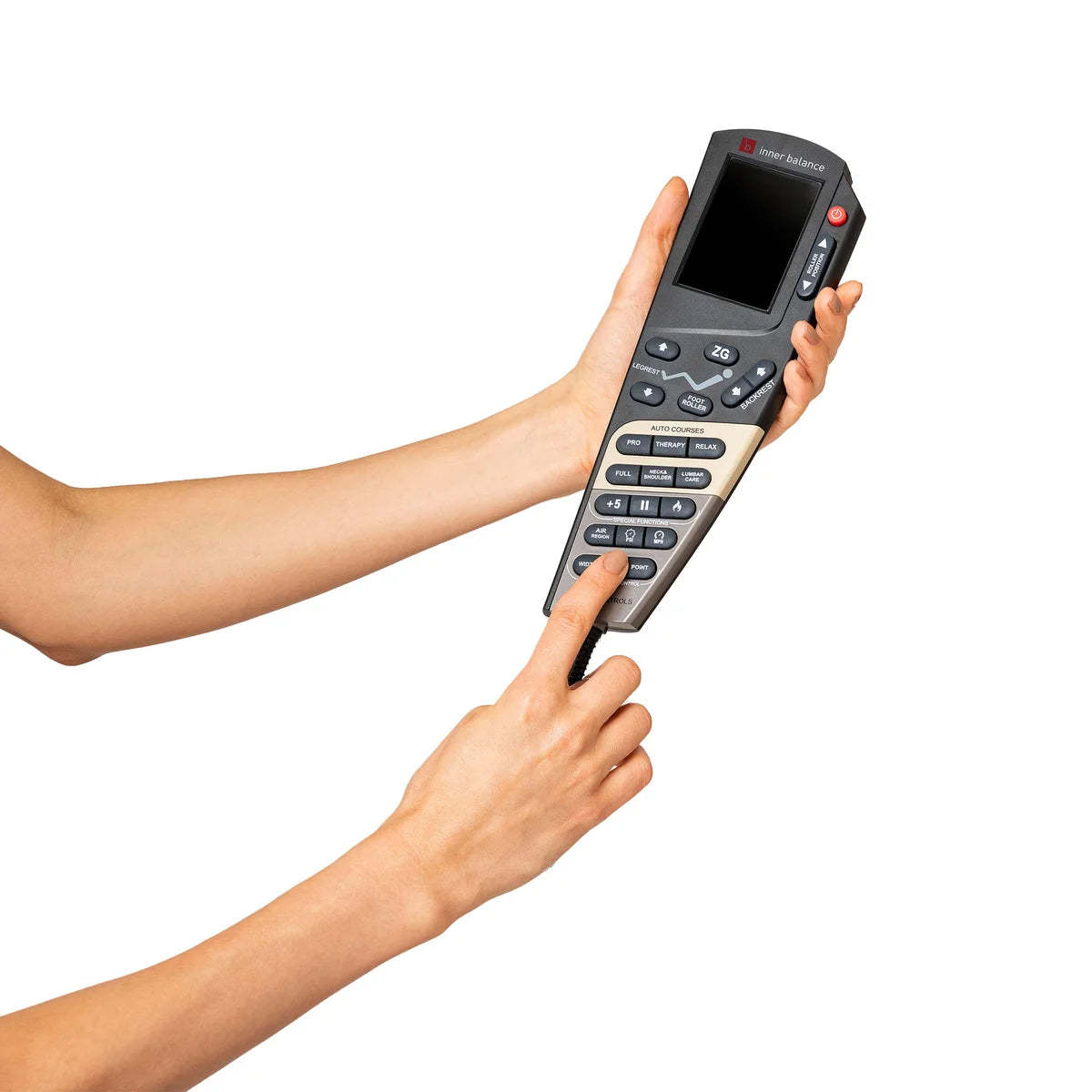 Fauteuil de massage Inner Balance Jin 2.0 avec rail de massage en forme de S et L - noir