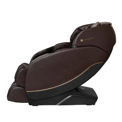 Fauteuil de massage Inner Balance Jin 2.0 avec rail de massage en forme de S et L - brun