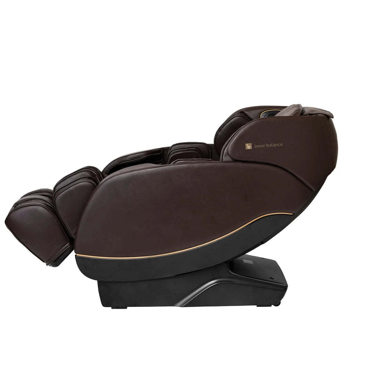 Fauteuil de massage Inner Balance Jin 2.0 avec rail de massage en forme de S et L - brun