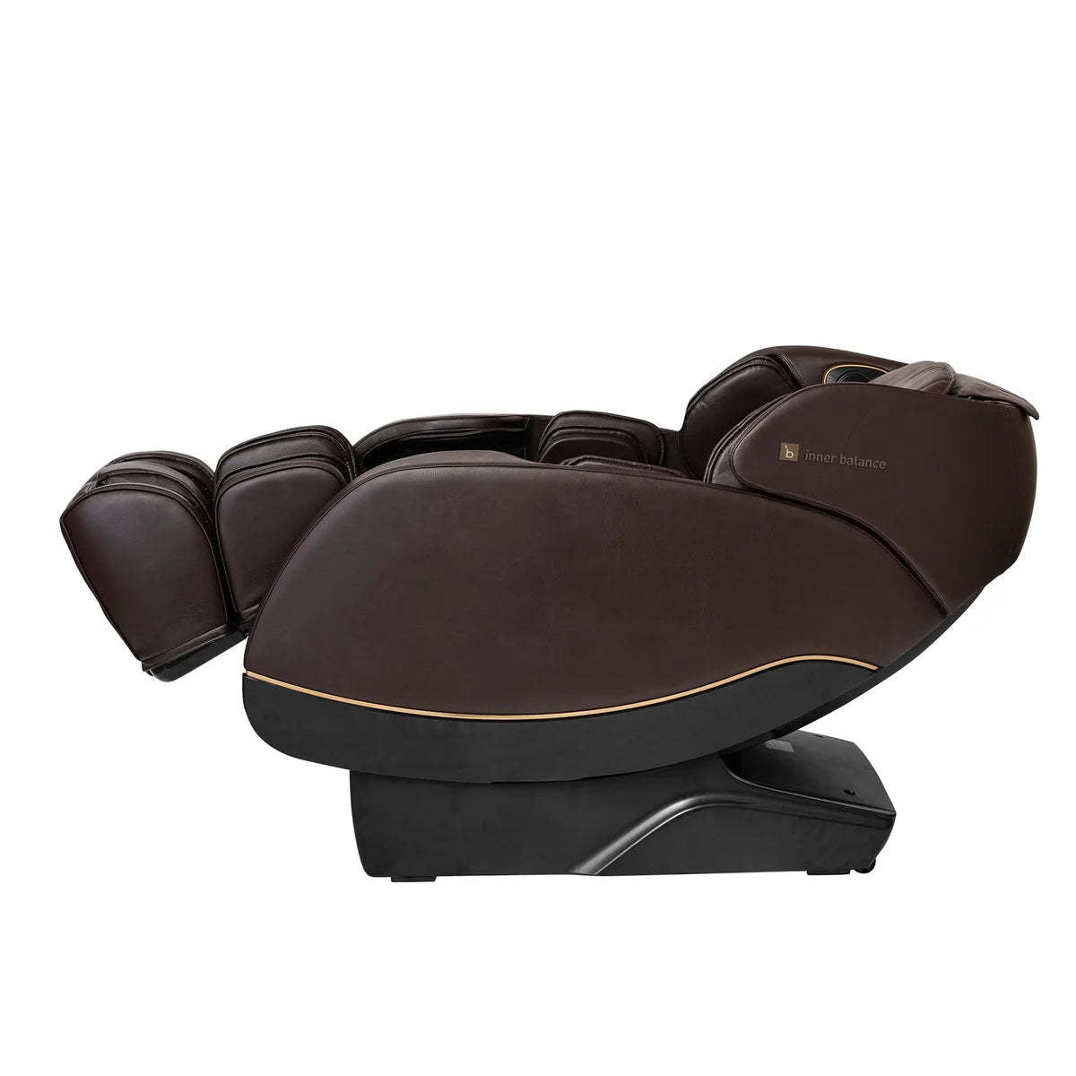 Fauteuil de massage Inner Balance Jin 2.0 avec rail de massage en forme de S et L - brun