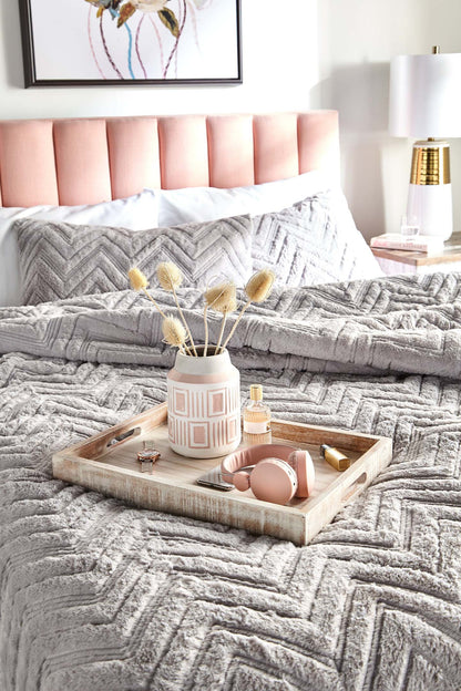 Ensemble d'édredon Tilda 3 pièces pour très grand lit - Gris | Ensemble d'édredon Tilda 3 pièces pour très grand lit - gris | TILDA3KG