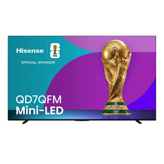HISENSE 100 QD7QFM Mini-LED QLED 4K UHD AI Smart Fire TV (100QD7QFM) | Téléviseur intelligent QLED Mini-LED HISENSE QD7QFM UHD 4K de 100 pouces avec IA et Fire TV (100QD7QFM)