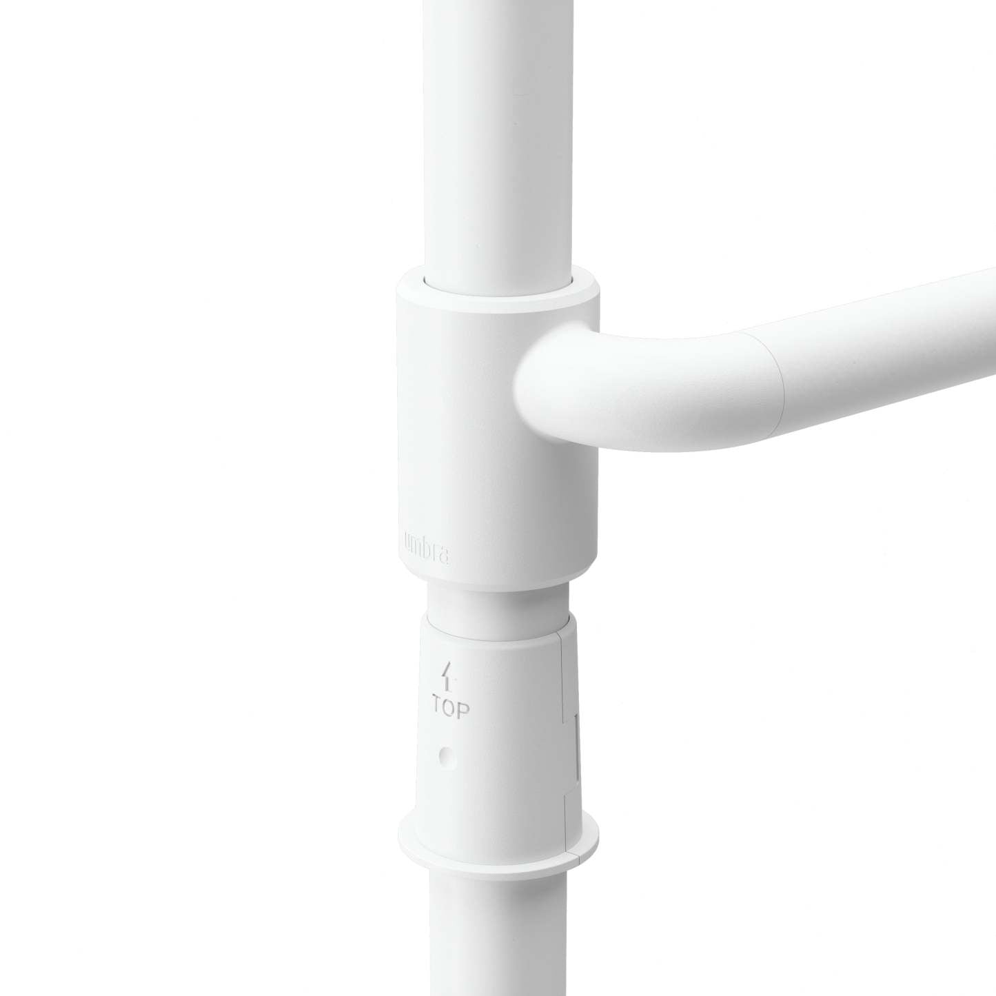 Tringle à rideau extensible et séparateur de pièce Anywhere blanc d'Umbra - 36-66 | Tringle à rideaux et séparateur de pièce extensible Anywhere de Umbra blanc - 36 po à 66 po