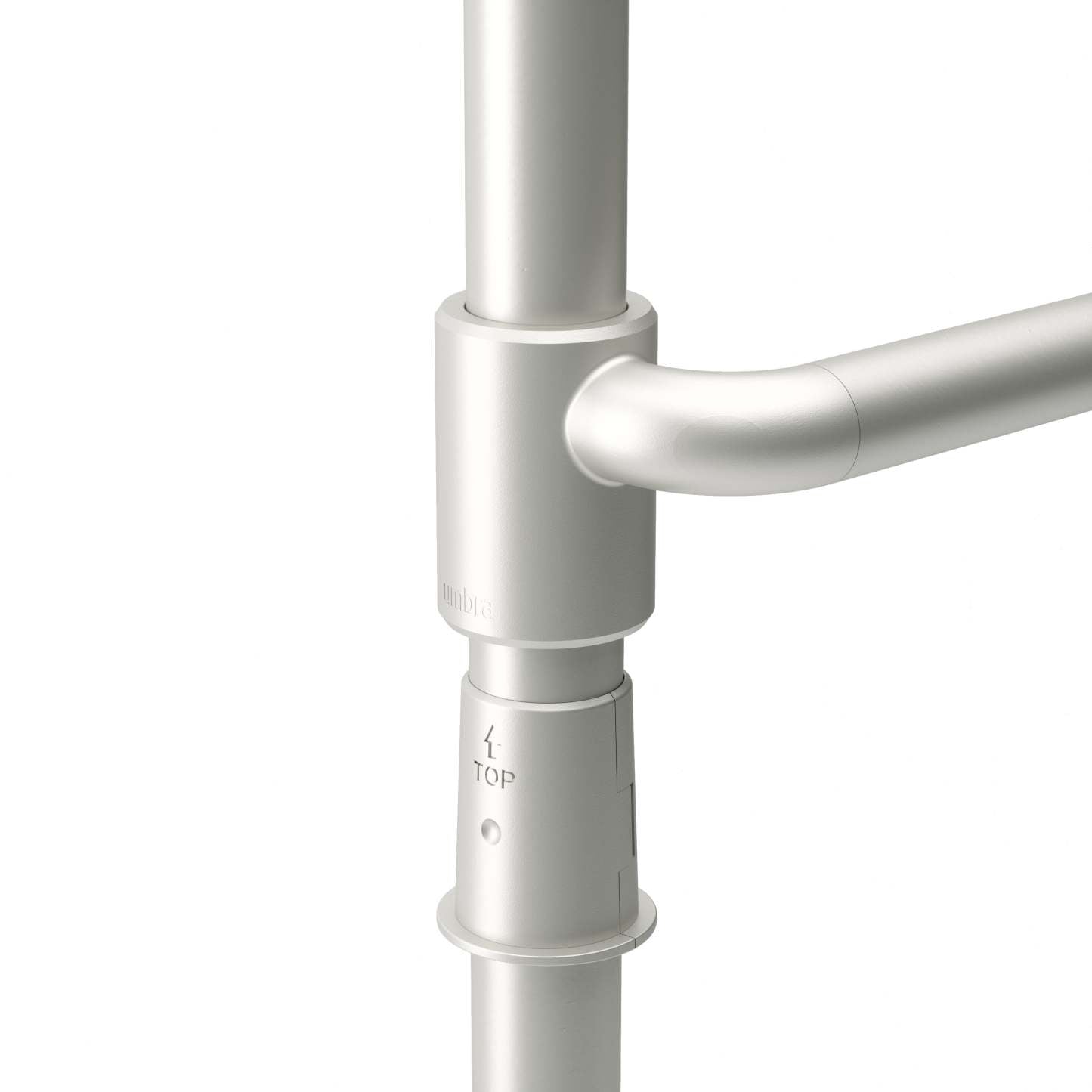 Tringle à rideau extensible et séparateur de pièce Anywhere en nickel métallique d'Umbra - 36-66 | Tringle à rideaux et séparateur de pièce extensible Anywhere de Umbra nickel métallique - 36 po à 66 po