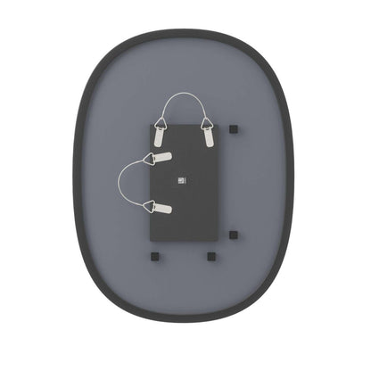 Miroir mural ovale Hub de Umbra de 24 po x 18 po - noir