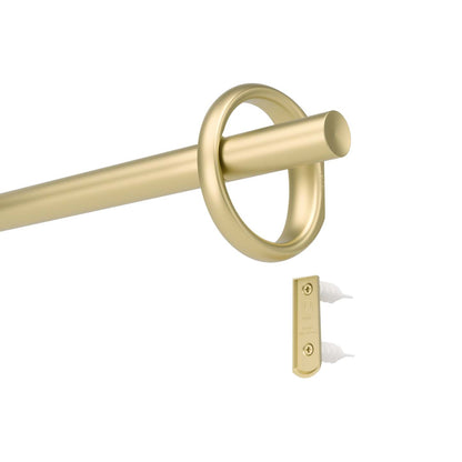 Umbra Tringle à rideau extensible Ringlet dorée à 1 - 42-120 | Tringle à rideaux extensibles Ringlet de Umbra dorée de 1 po - 42 po à 120 po