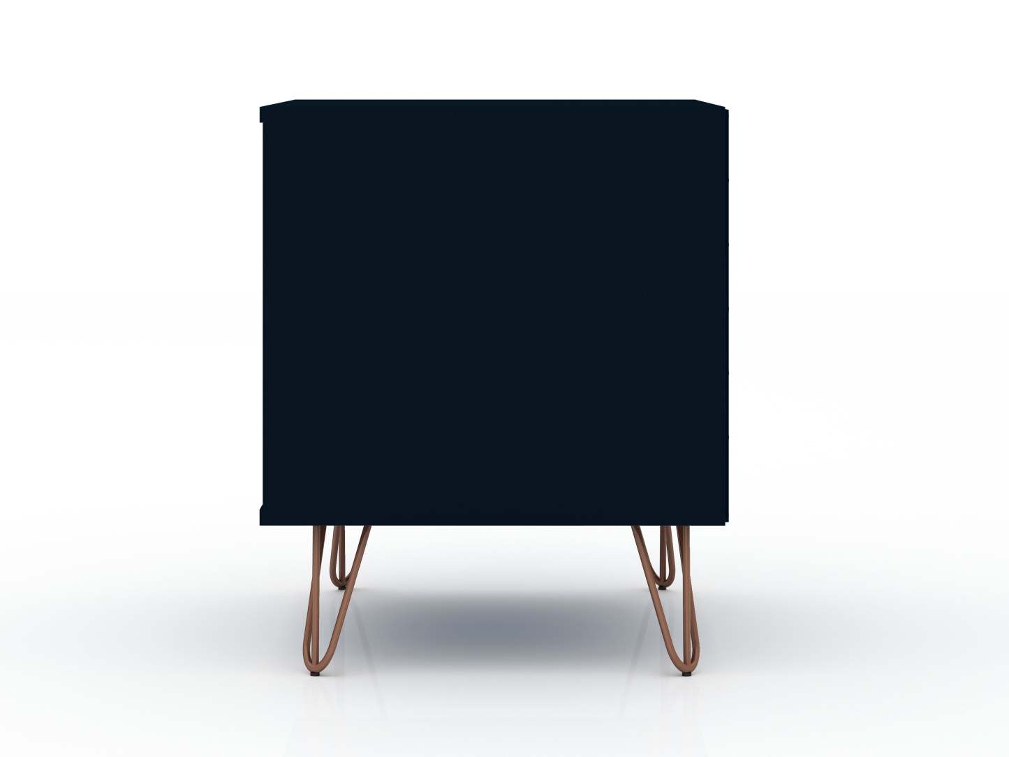 Manhattan Comfort Rockefeller Mid-Century Modern Nightstand with Drawer - Tatiana Midnight Blue|Table de nuit Rockefeller de Manhattan Comfort de style moderne du milieu du 20e siècle avec tiroir - bleu minuit Tatiana