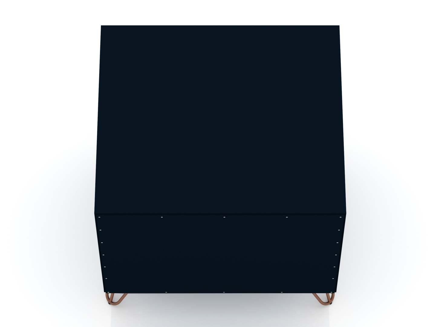 Manhattan Comfort Rockefeller Mid-Century Modern Nightstand with Drawer - Tatiana Midnight Blue|Table de nuit Rockefeller de Manhattan Comfort de style moderne du milieu du 20e siècle avec tiroir - bleu minuit Tatiana