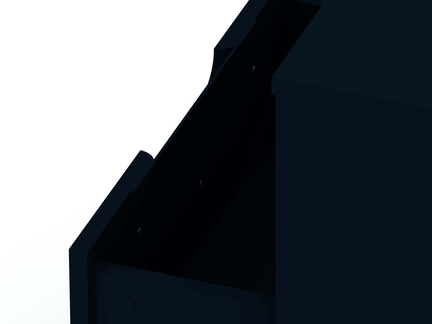 Manhattan Comfort Rockefeller Mid-Century Modern Nightstand with Drawer - Tatiana Midnight Blue|Table de nuit Rockefeller de Manhattan Comfort de style moderne du milieu du 20e siècle avec tiroir - bleu minuit Tatiana