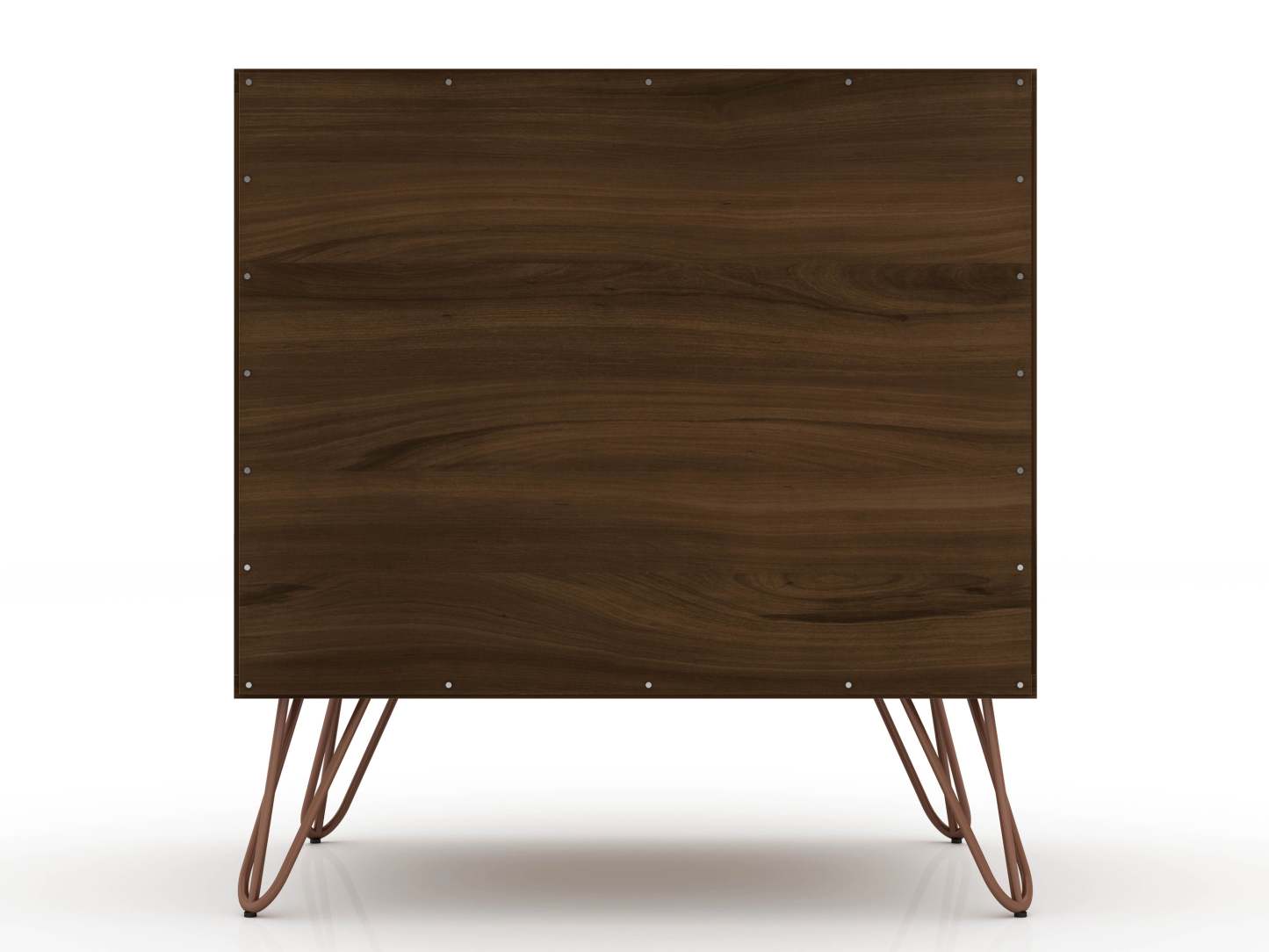 Manhattan Comfort Rockefeller Mid-Century Modern Nightstand with Drawer - Brown|Table de nuit Rockefeller de Manhattan Comfort de style moderne du milieu du 20e siècle avec tiroir - brune