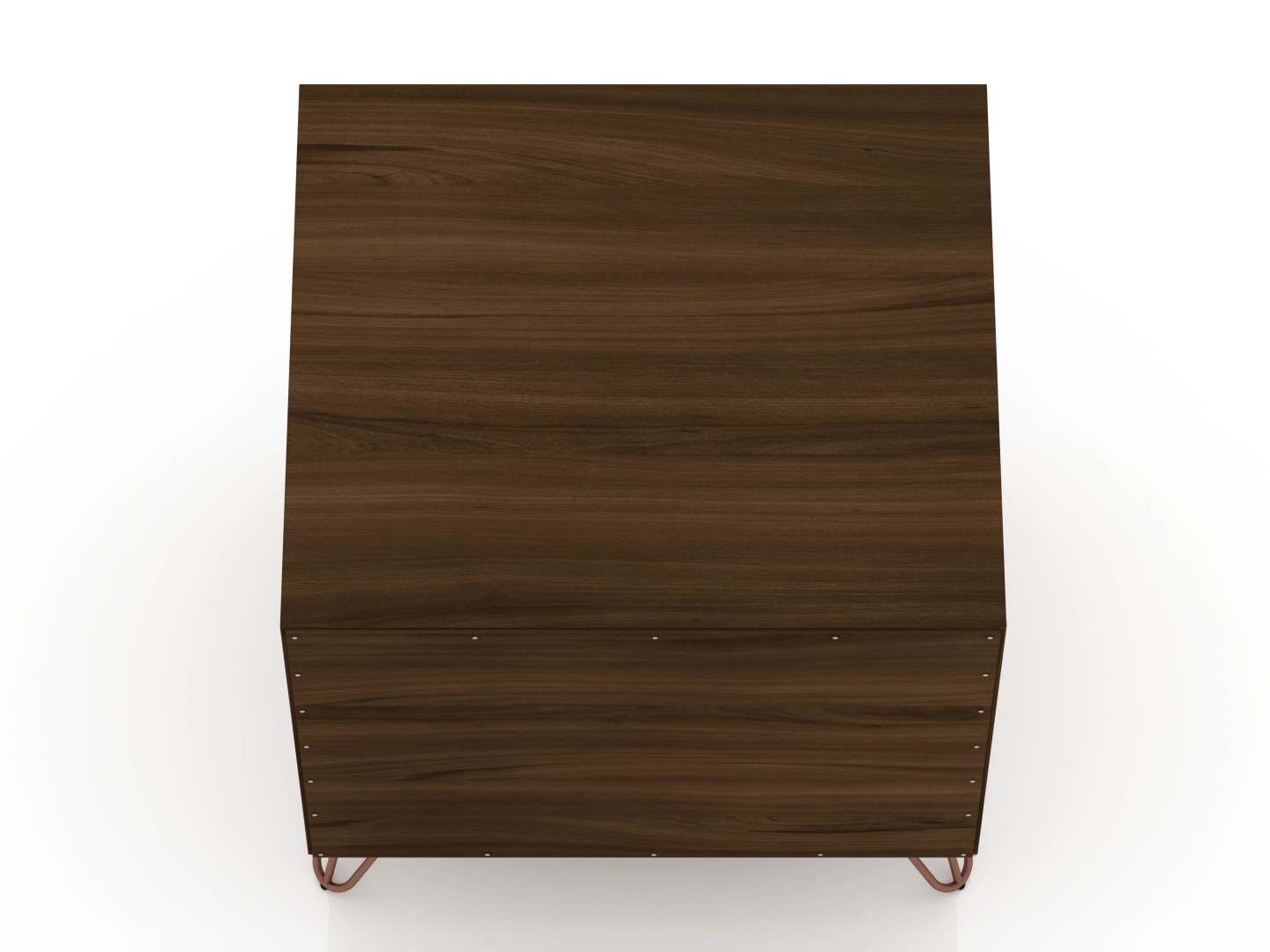 Manhattan Comfort Rockefeller Mid-Century Modern Nightstand with Drawer - Brown|Table de nuit Rockefeller de Manhattan Comfort de style moderne du milieu du 20e siècle avec tiroir - brune