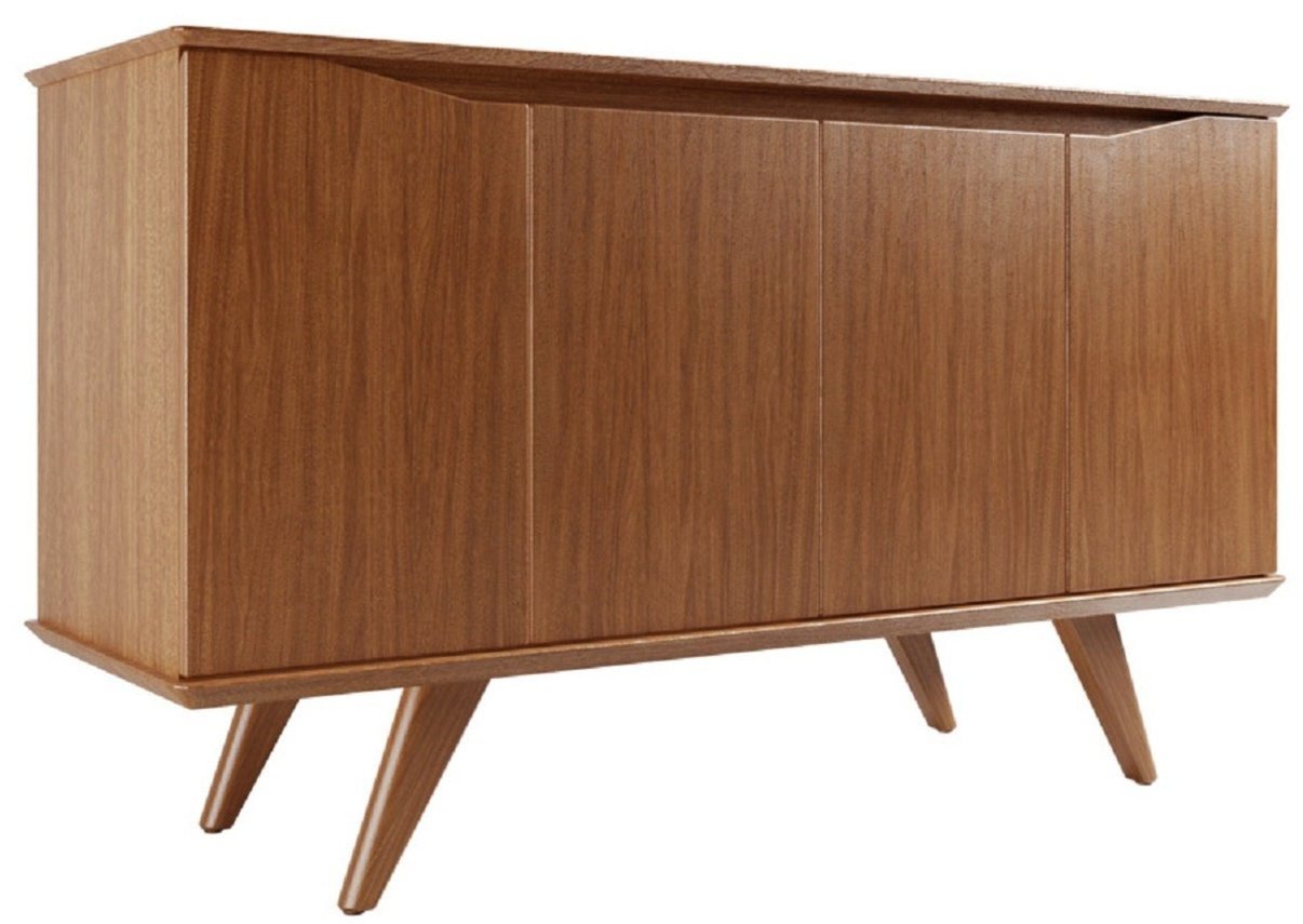 Manhattan Comfort Tudor 53.15" Buffet avec 4 étagères - Érable Crème|Desserte Tudor de Manhattan Comfort de 53,15 po avec 4 tablettes - crème d'érable