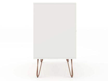 Manhattan Comfort Rockefeller Mid-Century Modern Dresser with 3-Drawers - Blanc|Commode Rockefeller de Manhattan Comfort de style moderne du milieu du 20e siècle avec 3 tiroirs - blanche