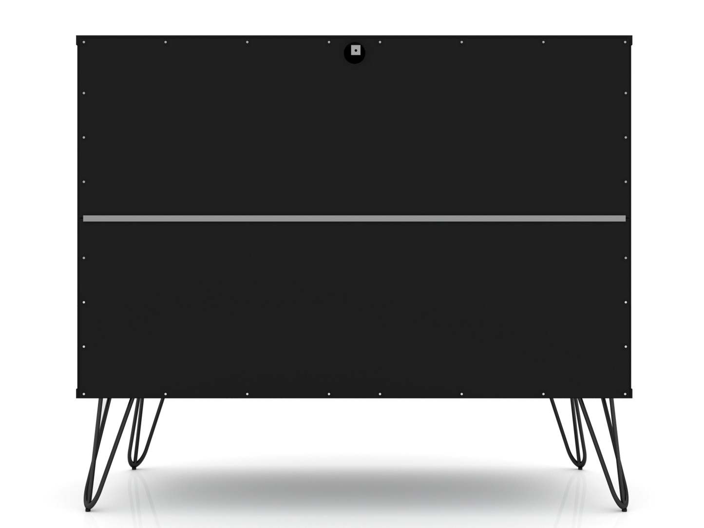 Manhattan Comfort Rockefeller Mid-Century Modern Dresser with 3-Drawers - Black|Commode Rockefeller de Manhattan Comfort de style moderne du milieu du 20e siècle avec 3 tiroirs - noire