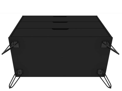 Manhattan Comfort Rockefeller Mid-Century Modern Dresser with 3-Drawers - Black|Commode Rockefeller de Manhattan Comfort de style moderne du milieu du 20e siècle avec 3 tiroirs - noire