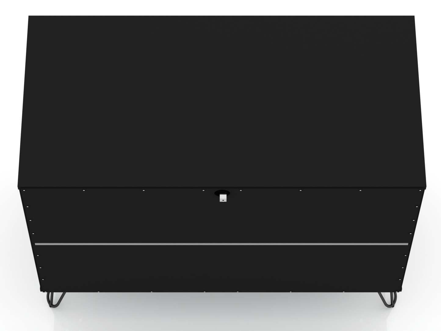 Manhattan Comfort Rockefeller Mid-Century Modern Dresser with 3-Drawers - Black|Commode Rockefeller de Manhattan Comfort de style moderne du milieu du 20e siècle avec 3 tiroirs - noire