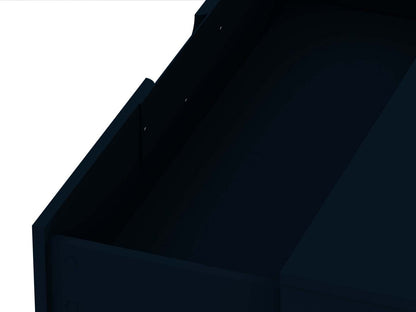 Manhattan Comfort Rockefeller Mid-Century Modern Dresser with 3-Drawers - Tatiana Midnight Blue|Commode Rockefeller de Manhattan Comfort de style moderne du milieu du 20e siècle avec 3 tiroirs - bleu minuit Tatiana