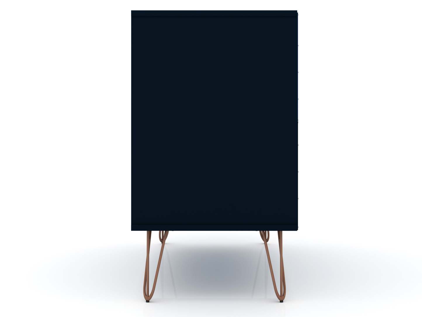 Manhattan Comfort Rockefeller Mid-Century Modern Dresser with 3-Drawers - Tatiana Midnight Blue|Commode Rockefeller de Manhattan Comfort de style moderne du milieu du 20e siècle avec 3 tiroirs - bleu minuit Tatiana