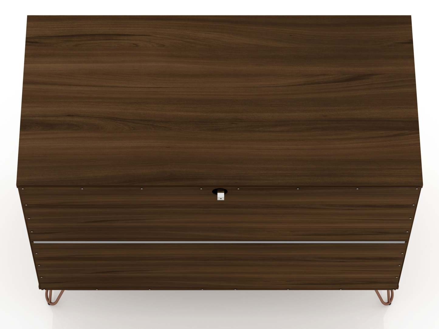 Manhattan Comfort Rockefeller Mid-Century Modern Dresser with 3-Drawers - Brown|Commode Rockefeller de Manhattan Comfort de style moderne du milieu du 20e siècle avec 3 tiroirs - brune
