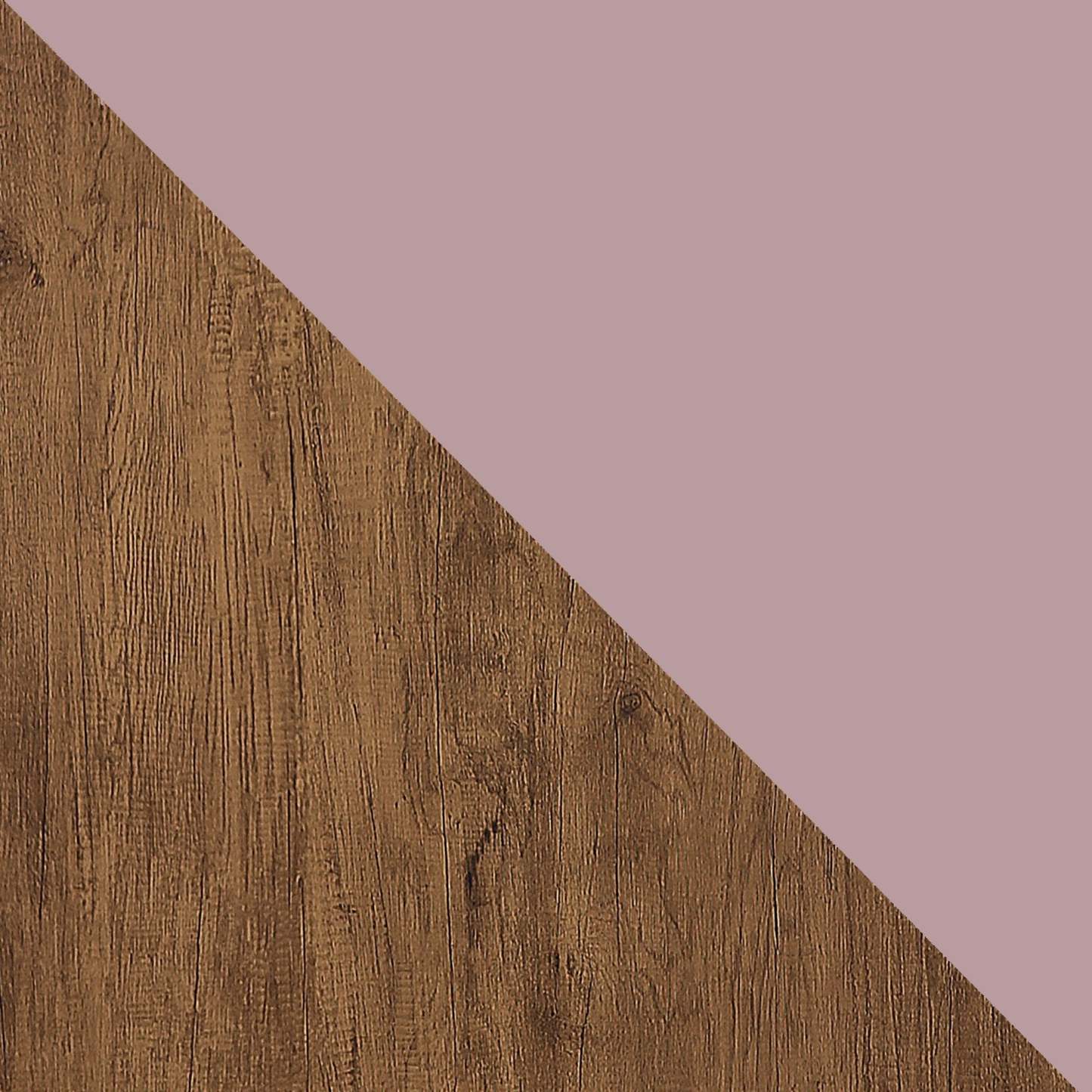 Manhattan Comfort Rockefeller Mid-Century Modern Nightstand with Drawer - Natural &amp; Rose Pink|Table de nuit Rockefeller de Manhattan Comfort de style moderne du milieu du 20e siècle avec tiroir - naturelle et rose