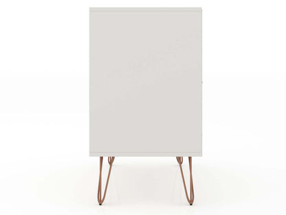 Manhattan Comfort Rockefeller Mid-Century Modern Dresser with 3-Drawers - Off White|Commode Rockefeller de Manhattan Comfort de style moderne du milieu du 20e siècle avec 3 tiroirs - blanc cassé