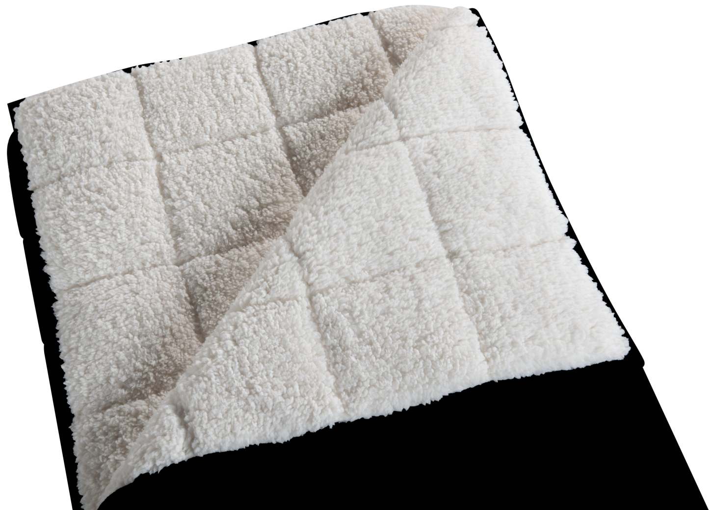 Jeté lesté en sherpa - noir | Jeté Sherpa lesté - Noir | 10LBBKTB