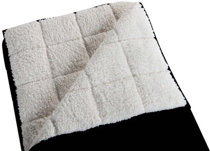 Jeté lesté en sherpa - noir | Jeté Sherpa lesté - Noir | 10LBBKTB