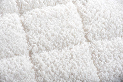 Jeté lesté en sherpa - gris | Weighted Sherpa Throw - Grey | 10LBGRTB