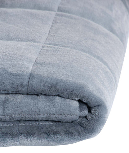 Jeté lesté en sherpa - gris | Weighted Sherpa Throw - Grey | 10LBGRTB