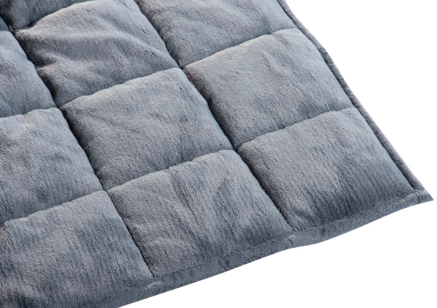 Jeté lesté en sherpa - gris | Weighted Sherpa Throw - Grey | 10LBGRTB