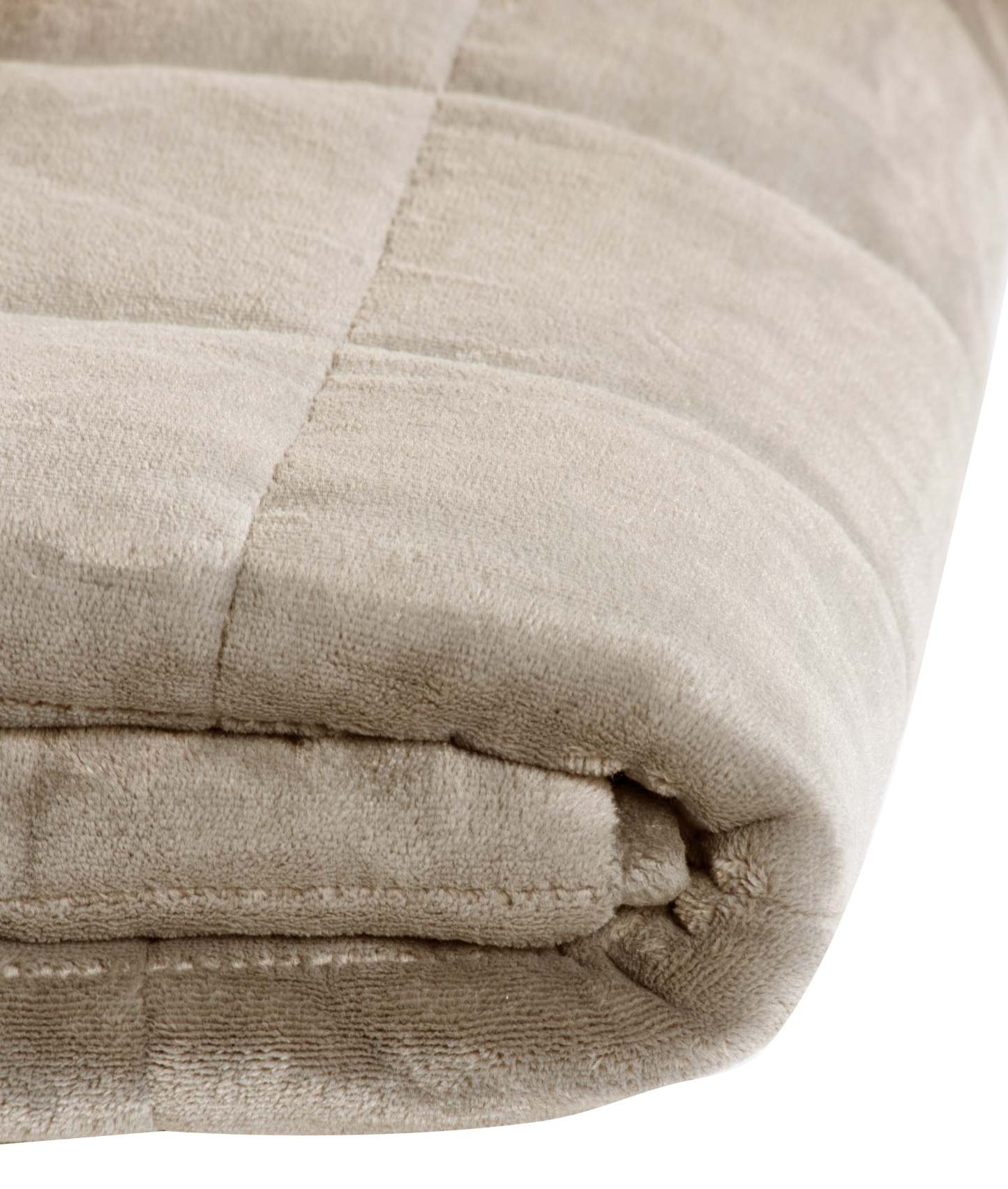 Jeté lesté en sherpa - taupe | Weighted Sherpa Throw - Taupe | 10LBTPTB