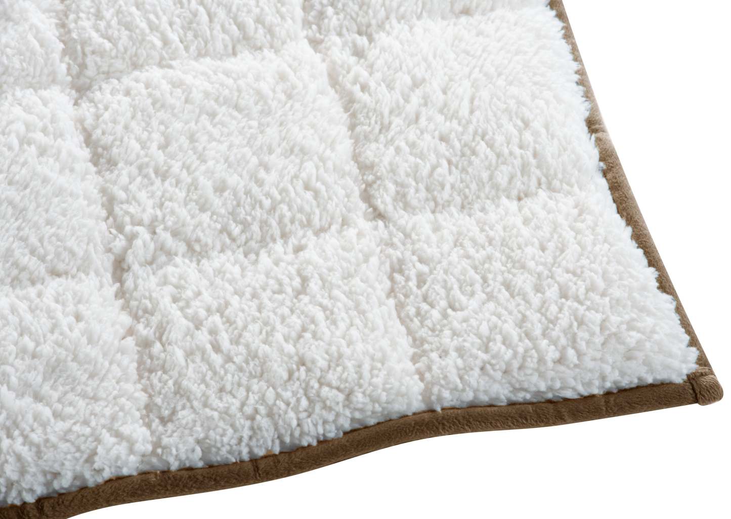 Jeté lesté en sherpa - taupe | Weighted Sherpa Throw - Taupe | 10LBTPTB