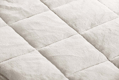 Jeté lesté en sherpa - ivoire | Jeté Sherpa lesté - Ivoire | 10LBWHTB