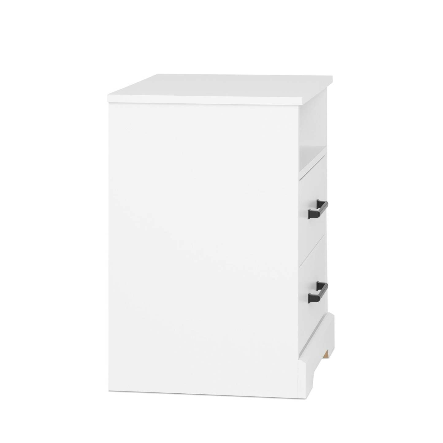 Prepac Rustic Ridge Farmhouse 2-Drawer Nightstand - White|Table de nuit champêtre Rustic Ridge de Prepac à 2 tiroirs - blanche
