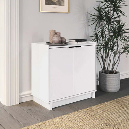 Buffet console Prepac Simply Modern 2 portes - Blanc|Console Simply Modern de Prepac à 2 portes - blanche