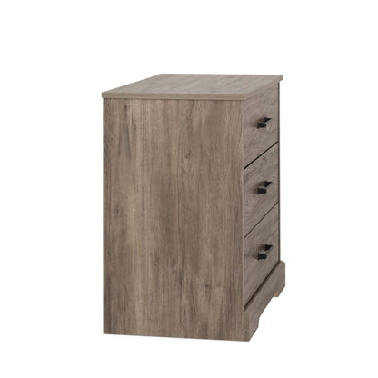 Prepac Rustic Ridge Farmhouse 3-Drawer Nightstand - Brown|Table de nuit champêtre Rustic Ridge de Prepac à 3 tiroirs - brune