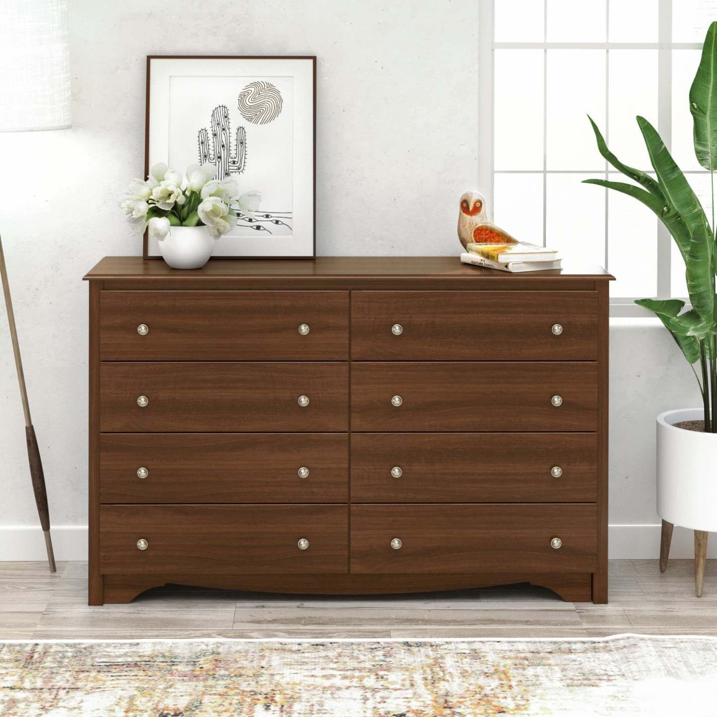 Commode Monterey 8 tiroirs - Cerisier|Commode Monterey à 8 tiroirs - cerisier