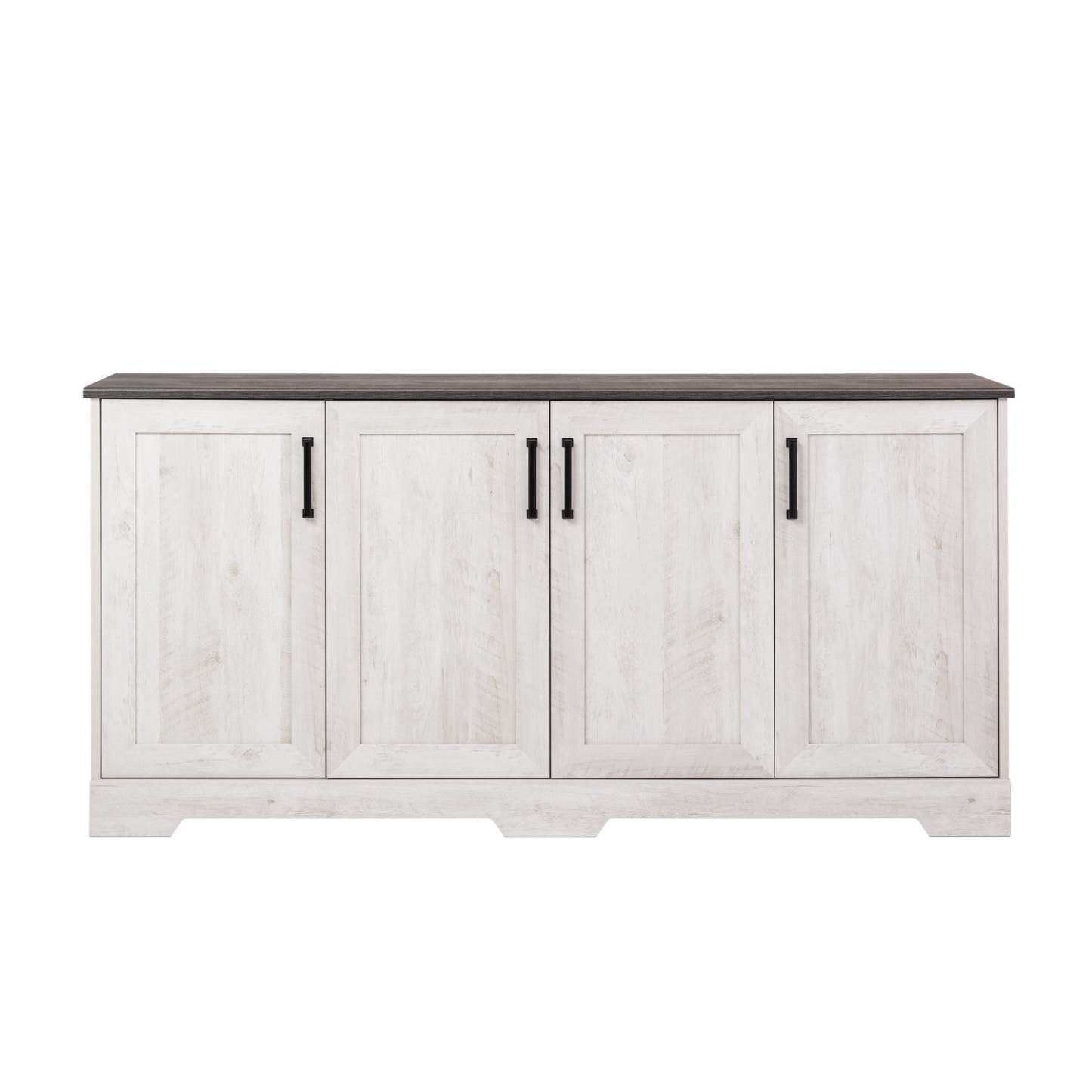Prepac Rustic Ridge 4-Door Console Buffet - Washed White|Console Rustic Ridge de Prepac à 4 portes - blanc délavé