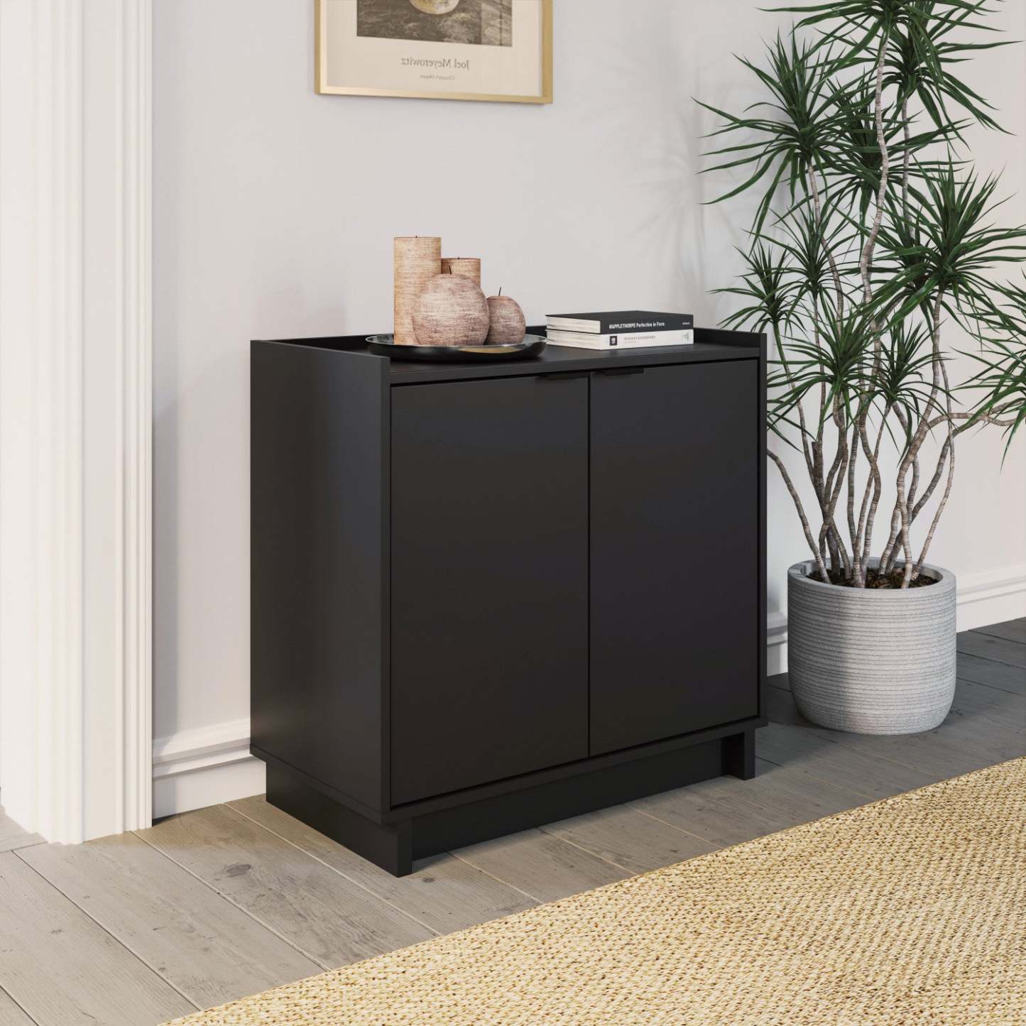 Prepac Simply Modern 2-Door Console Buffet - Noir|Console Simply Modern de Prepac à 2 portes - noire