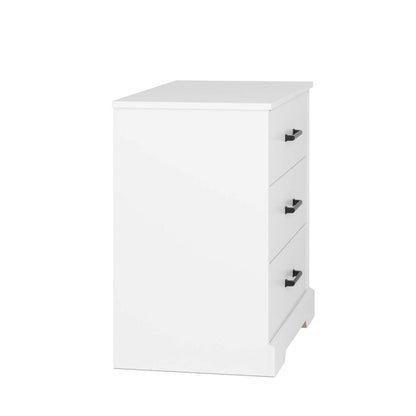 Prepac Rustic Ridge Farmhouse 3-Drawer Nightstand - White|Table de nuit champêtre Rustic Ridge de Prepac à 3 tiroirs - blanche