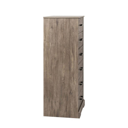 Prepac Rustic Ridge 23.75 6-Drawer Chest - Brown|Commode verticale Rustic Ridge de Prepac de 23,75 po à 6 tiroirs - brune