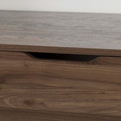 Holland Table de Chevet 1 Tiroir - Noyer naturel | D83GAYYR