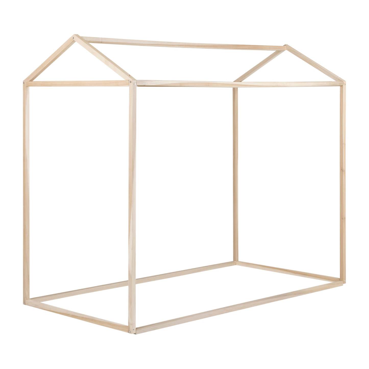 Lit simple Sweedi Twin House - Bois naturel | D83GM449